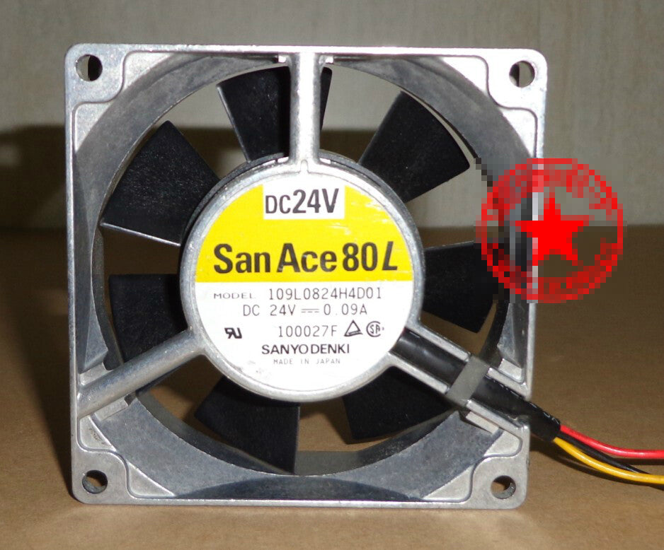 1pcs SANYO 109L0824H4D01 24V 0.09A metal aluminum fan