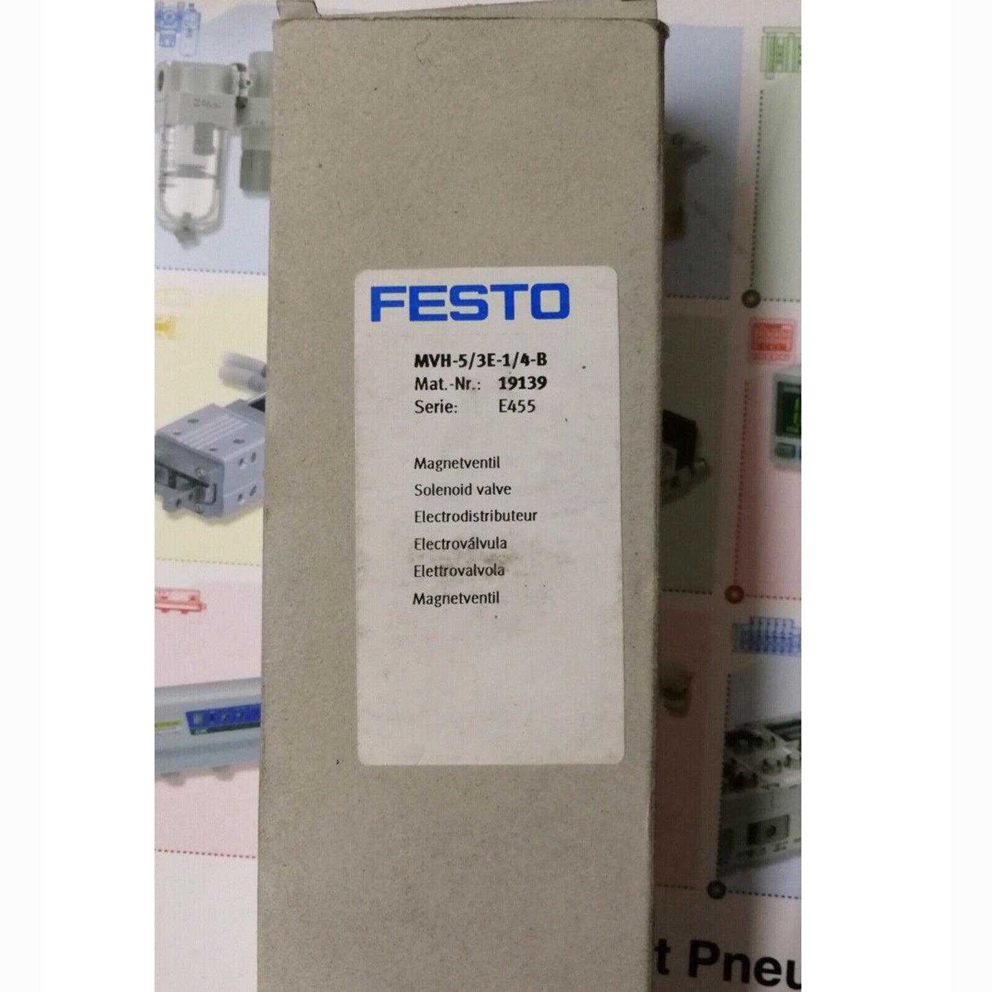 ONE FESTO MVH-5/3E-1/4-B Solenoid Valve - FESTO