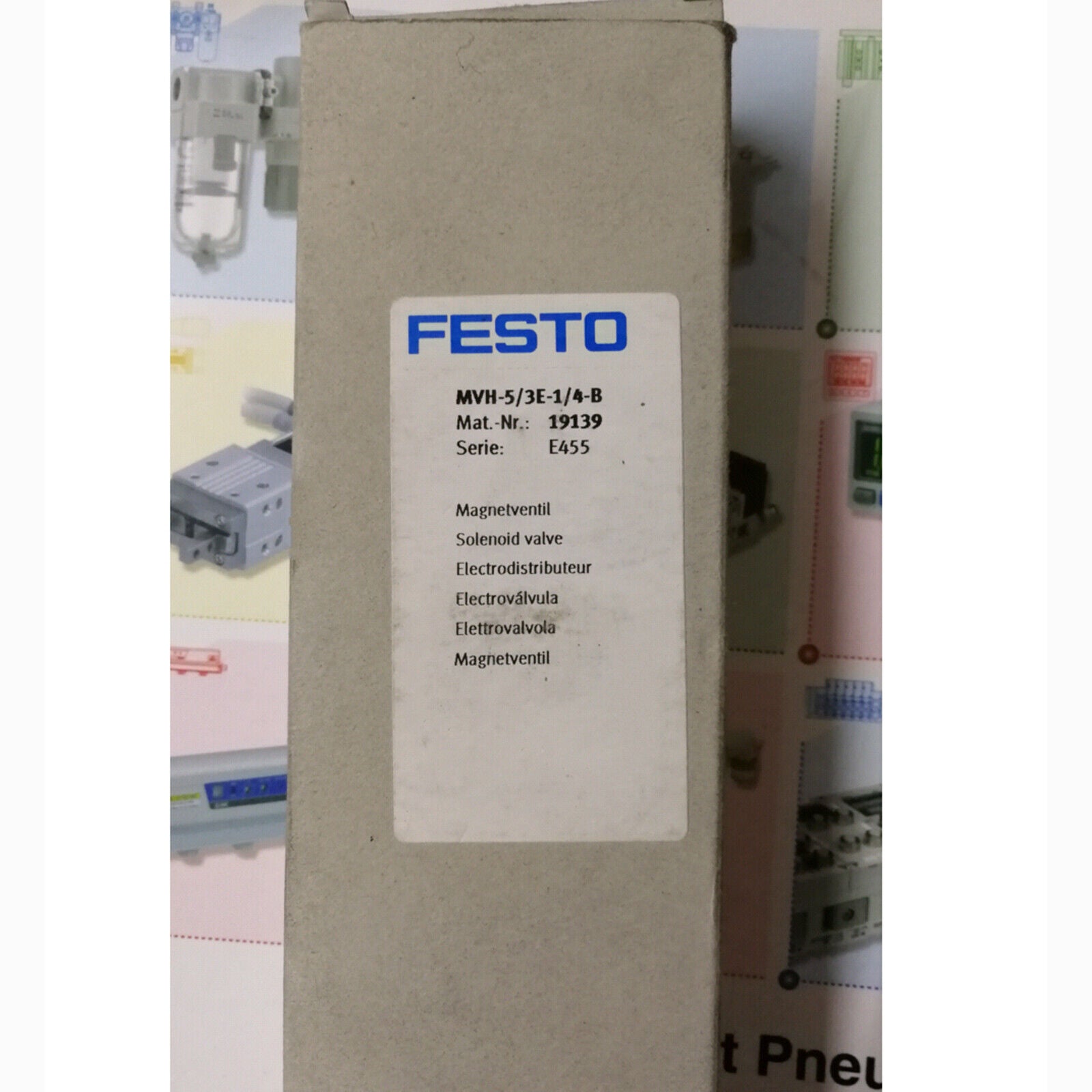 ONE FESTO MVH-5/3E-1/4-B Solenoid Valve - FESTO