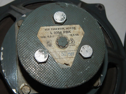 used 2x speakers L3354 PBK VEB Funkwerk Leipzig AlNiCo Carl Zeiss - FUNKWERK
