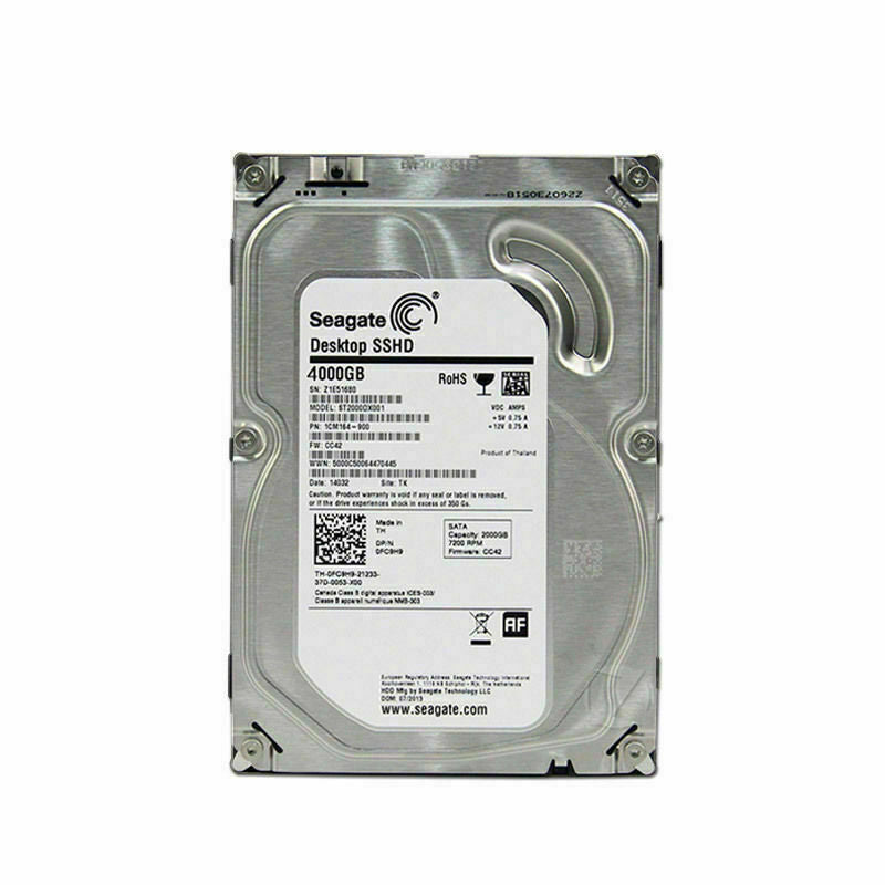 new Seagate ST4000DX001 4TB SATA III 3.5" HDD & SSD Hybrid Hard Drive