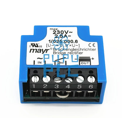 1pcs mayr 1/025.000.6 230V 2.5A Brake Rectifier Brückengleichrichter Bridge~