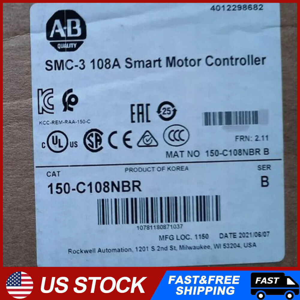 New Sealed Allen Bradley 150-C108NBR SMC Flex Smart Motor Controller - ALLEN BRADLEY