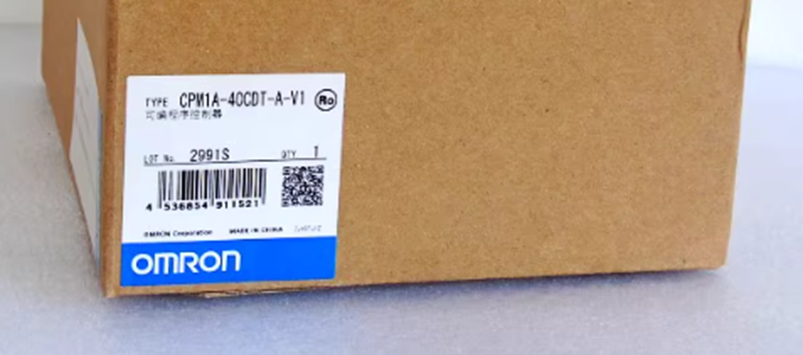 OMRON CPM1A-40CDT-A-V1 PROGRAMMABLE RELAY CPU MODULE PLC - OMRON