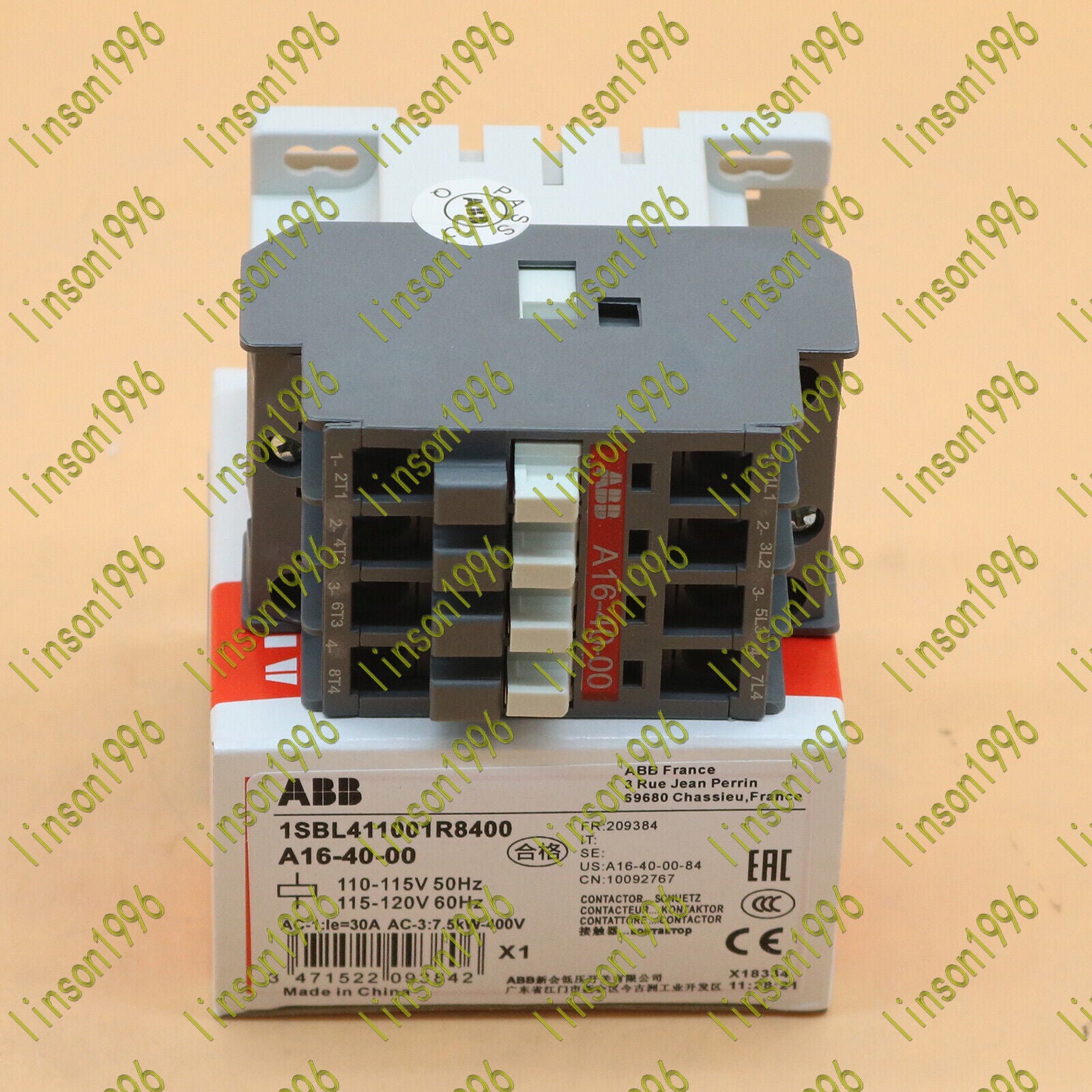 ABB 16-40-00 110V~120V Contactor 1PC - ABB