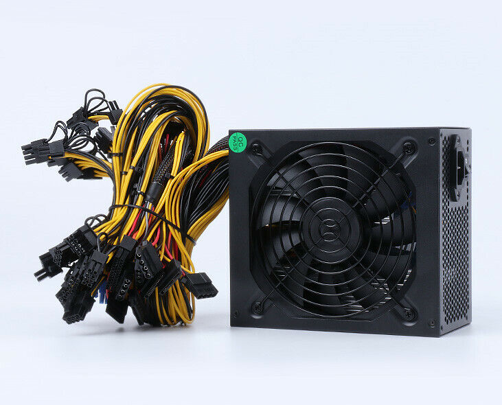 new 2000W single 12V miner silent power supply supports 8 graphics cards - MINER