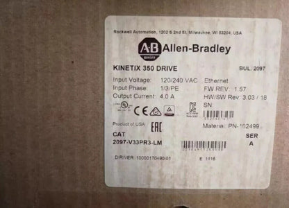 new Allen-Bradley Kinetix 350 Servo Drive - 2097V33PR3LM - ALLEN-BRADLEY