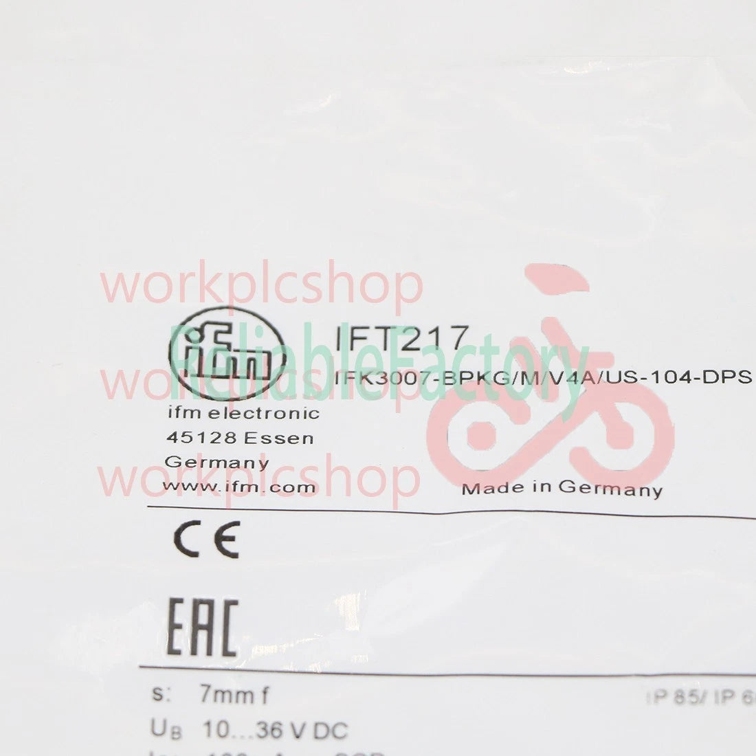 1Pc IFM IFT217 Inductive Sensor Threaded Type 10...30 DC PNP