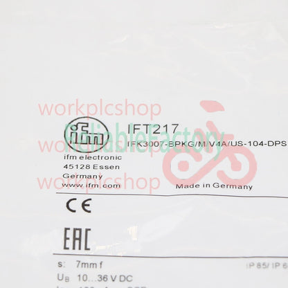 1Pc IFM IFT217 Inductive Sensor Threaded Type 10...30 DC PNP