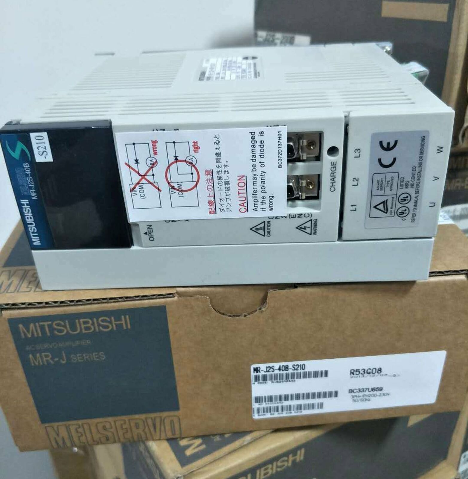 Mitsubishi AC SERVO DRIVER MR-J2S-40B-S210 - MITSUBISHI
