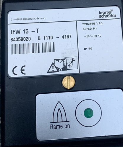 Burner Controller IFW15-T Flame Processor | New Product - BURNER
