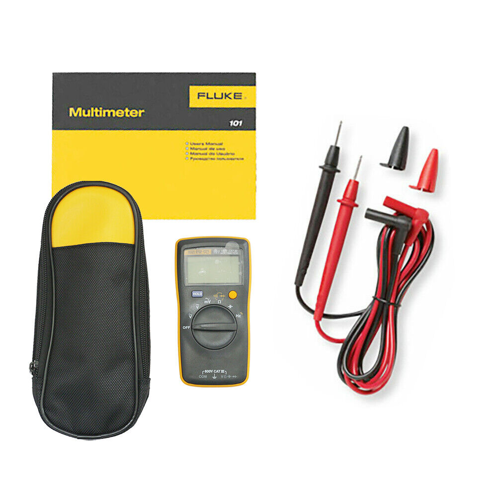 FLUKE 101 Basic Digital Multi-meter Portable Meter ACDC Volt Tester Industrial FLUKE