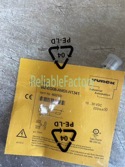 TURCK PROXIMITY SWITCH BI2-EG08-AN6X-H1341 BI2EG08AN6XH1341 10-30 VDC 150 mA