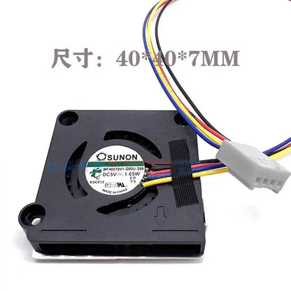 SUNON MF40070V1-D00U-S99 DC5V 1.65W 4-Pin Centrifugal Turbo Cooling Fan