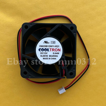 COOLTRON D6025B12W11-R21 DC12V 5.04W 2-wire mute cooling fan
