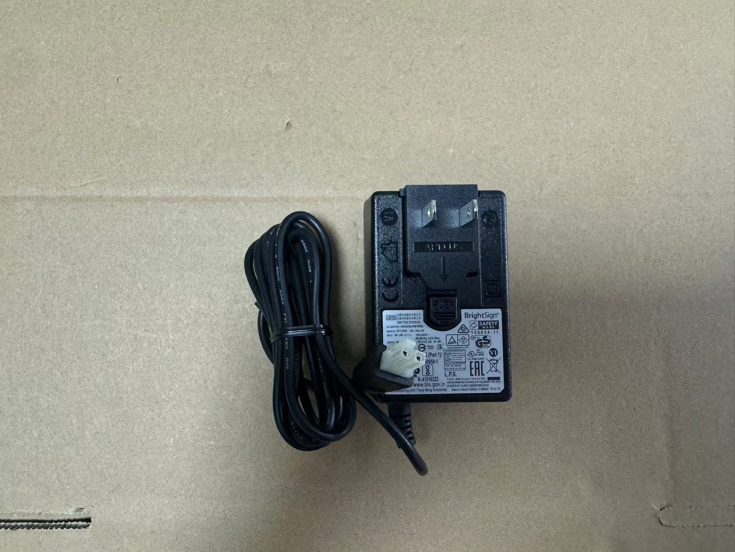new AC Adapter for BrightSign XD1033, XD233, XT243, XD234 Media Player Wall Charger
