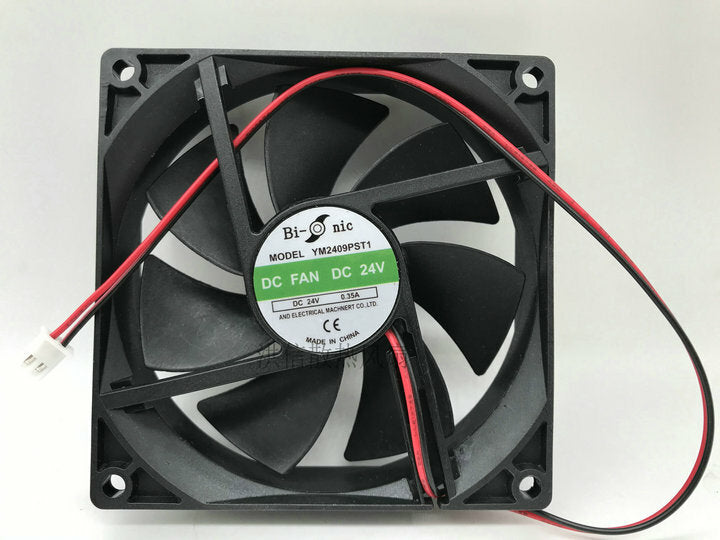 new Bi-onic YM2409PST1 24V 0.24A 0.35A 9CM 9025 2-wire welding machine cooling fan