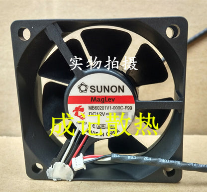 1pcs SUNON MB60201V1-000C-F99 6020 12V firewall cooling fan