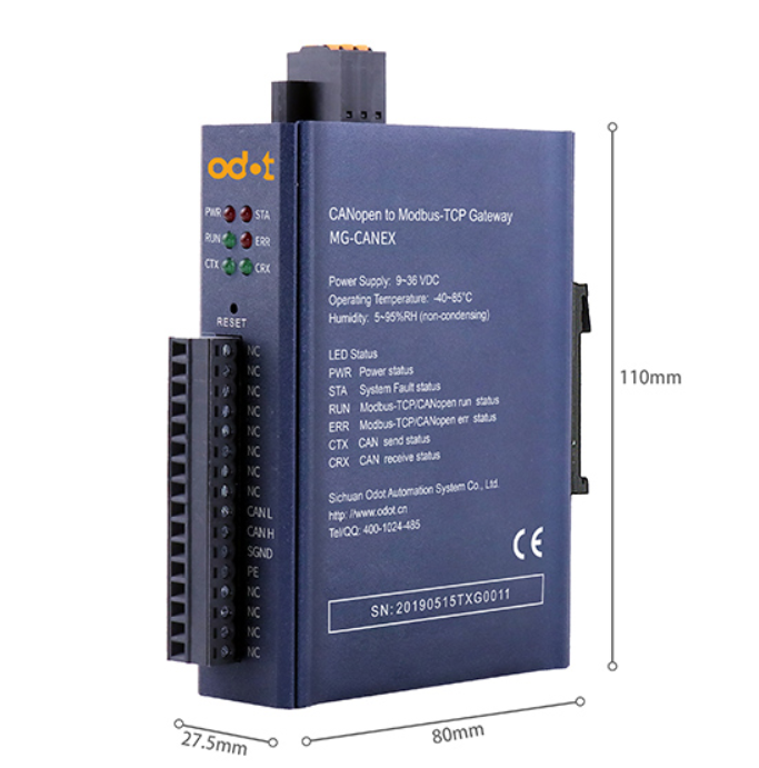 new ODOT CANopen to Modbus TCP Ethernet Protocol Converter Industrial Gateway - KOEED