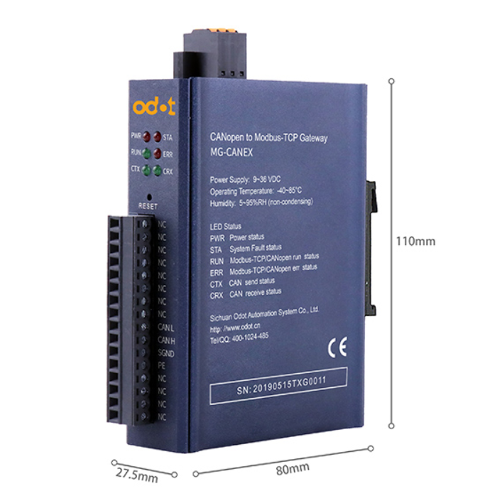 new ODOT CANopen to Modbus TCP Ethernet Protocol Converter Industrial Gateway