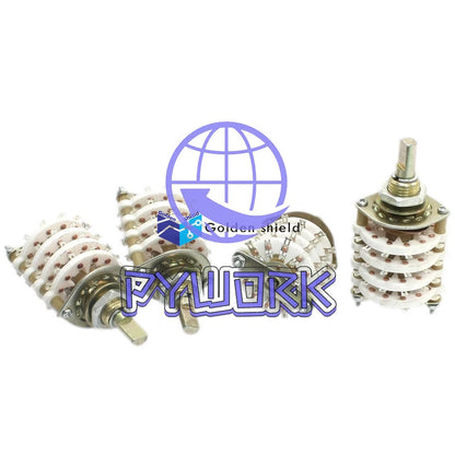 4Pcs KCX4X11 4P11T 4 Pole 11 Position Four Decks Band Channael Rotary Switch Sel