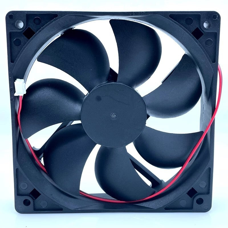 1PCS DF12025M12S 12025 DC12V 0.21A 12CM 2-Pin Silent Cooling Fan