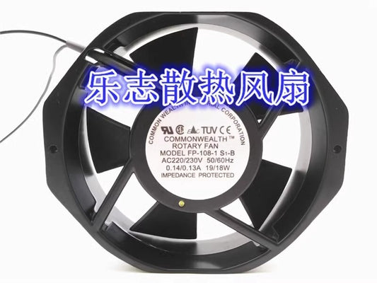 COMMONWEALTH  FP-108-S S1-B 17238 AC220V-230V 0.14A 19W Metal Cooling Fan