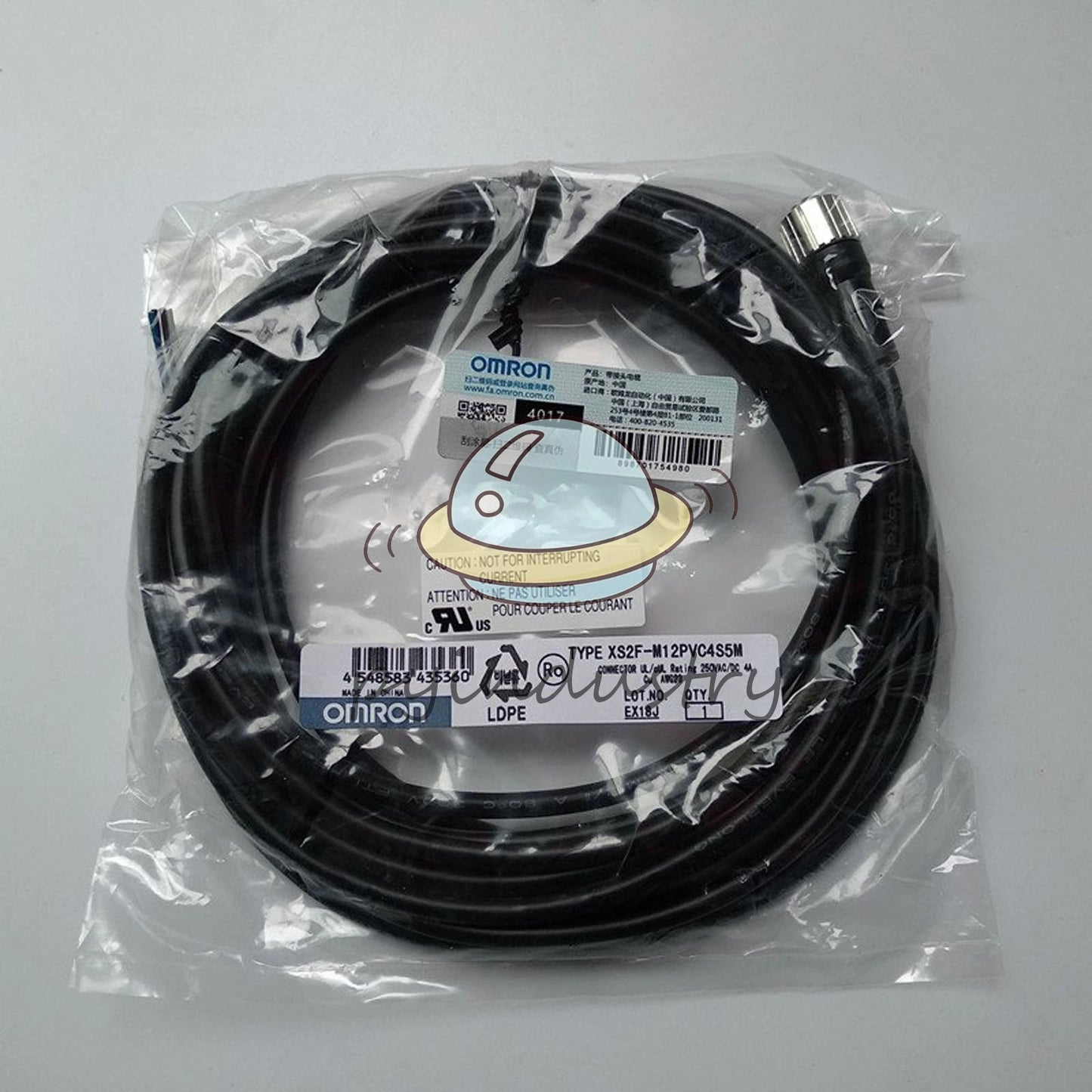 1PC omron XS2F-M12PVC4S5M XS2FM12PVC4S5M Cable Free Shipping