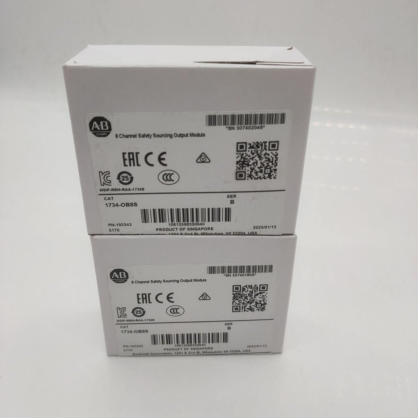 NEW Allen-Bradley 1734-OB8S SerB 8 Channel Safety Sourcing Output Module - ALLEN-BRADLEY