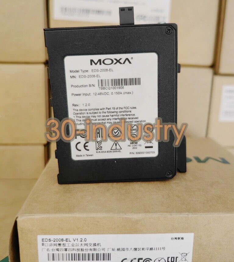 EDS-2008-EL Ethernet Unmanaged 8-Port Industrial Switch - New - KOEED