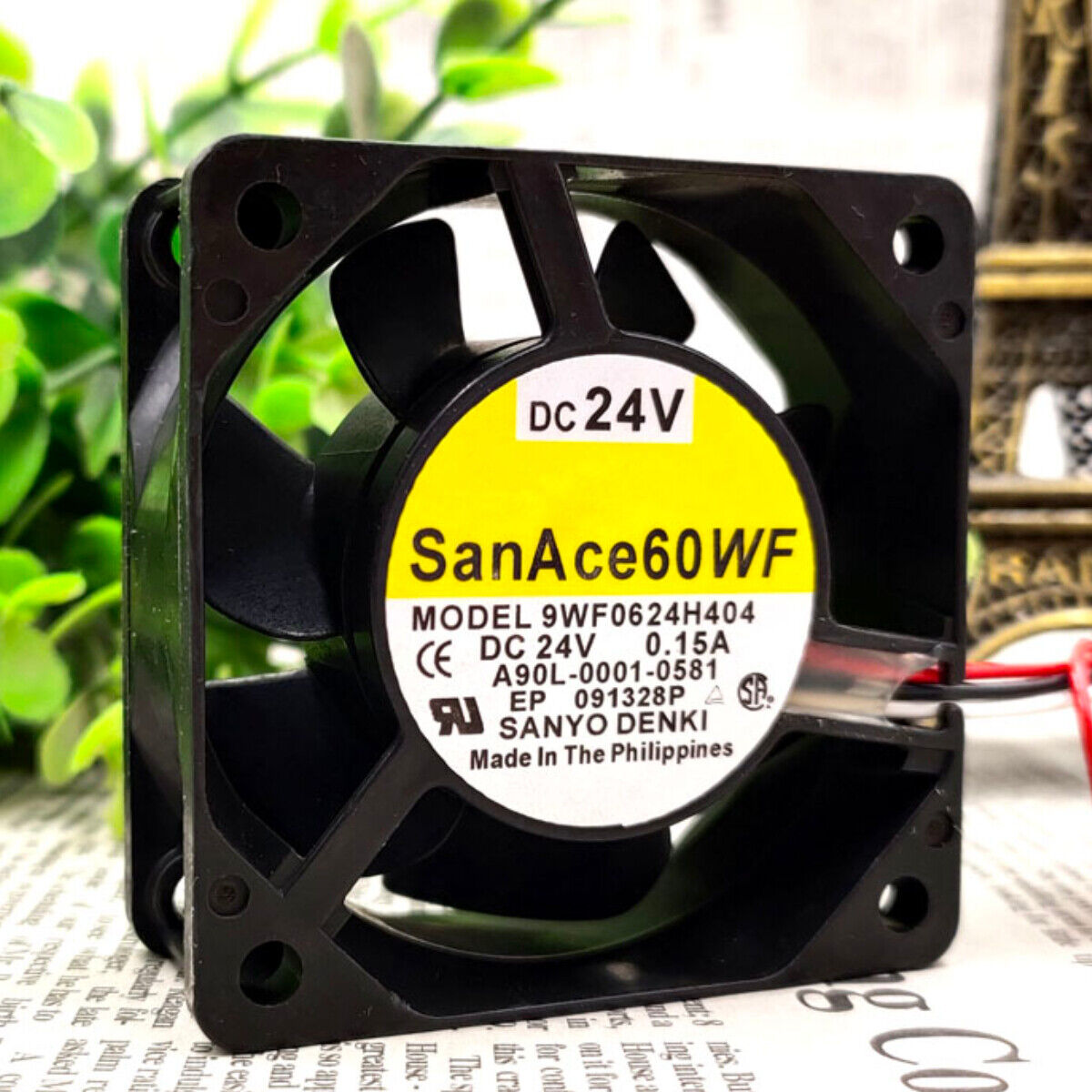 SANYO Industrial Fan 9WF0624H404 24V 0.15A 6cm Chassis Cooling - SANYO