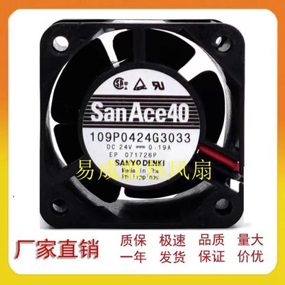 Sanyo 109P0424G3033 DC24V 0.19A 4CM 2-Wire Inverter Cooling Fan