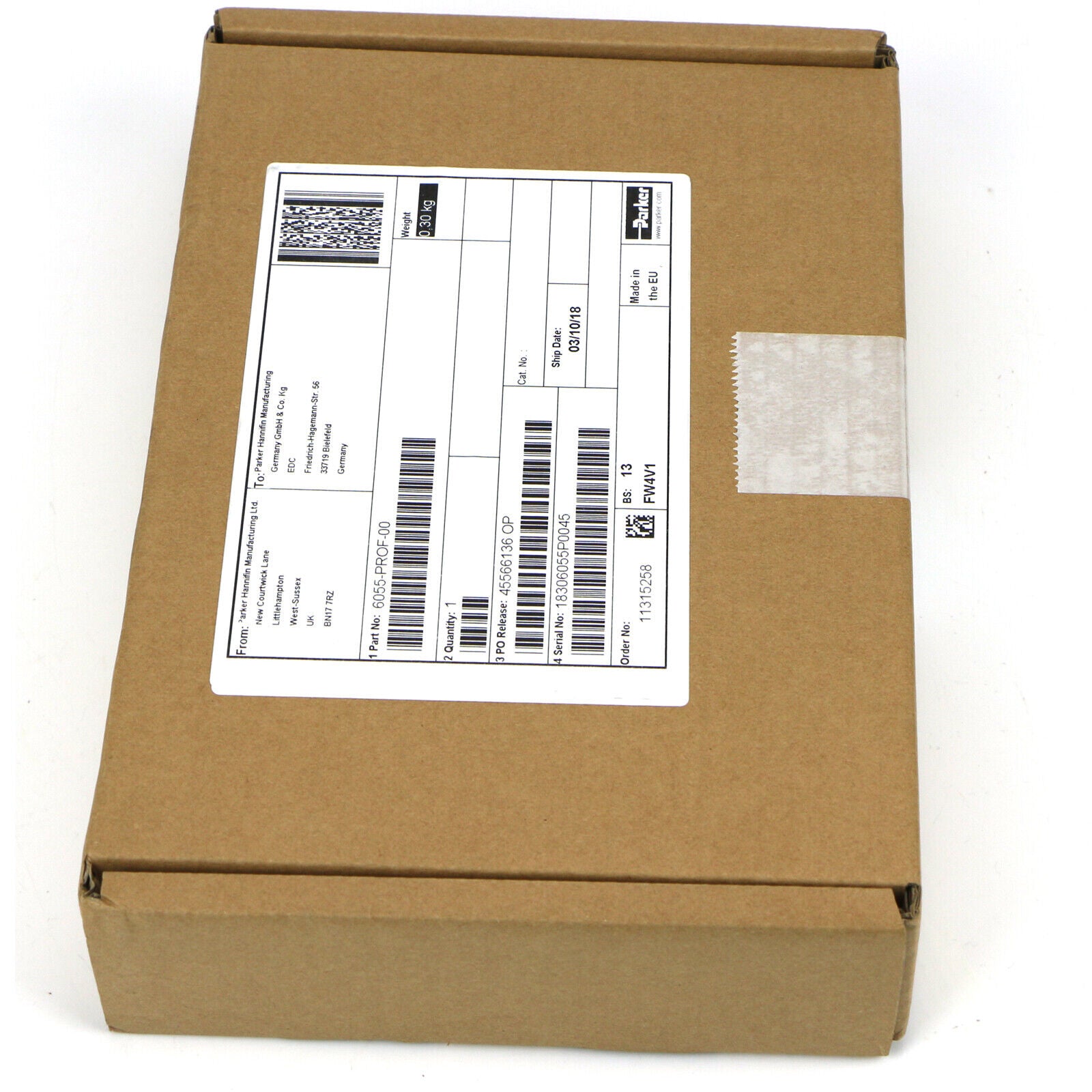 Parker 6055 PROF AH500602U001 Communication Board with Parker Model 6055 PROF AH500602U001 - PARKER
