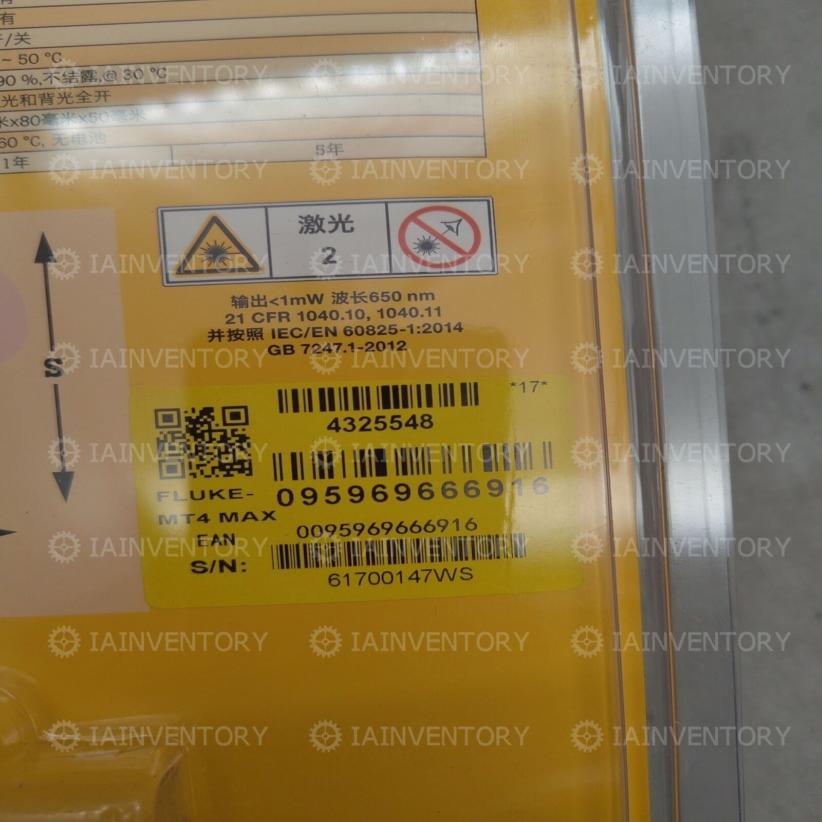 Fluke MT4 MAX Infrared Thermometer Handheld Temperature - FLUKE