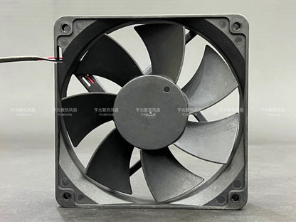 RDM1225S 12V 0.23A 12CM 2-Wire Silent Cooling Fan - POWERMAXDC