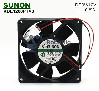 SUNON KDE1208PTV3 9V/12V 0.06A 0.8W 8025 8CM 2-PIN Magnetic levitation fan