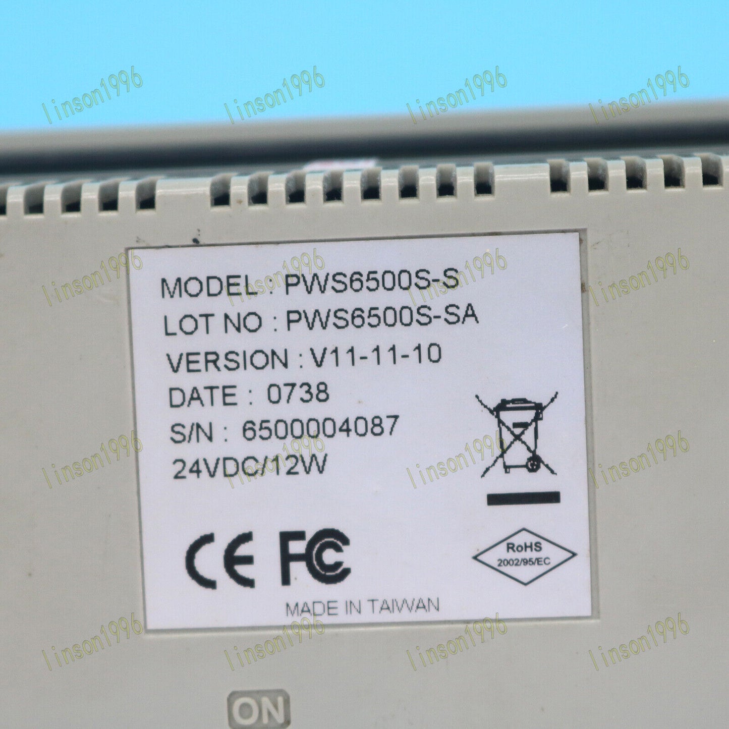 Used Hitech HMI PWS6500S Tested in Good - HITECH