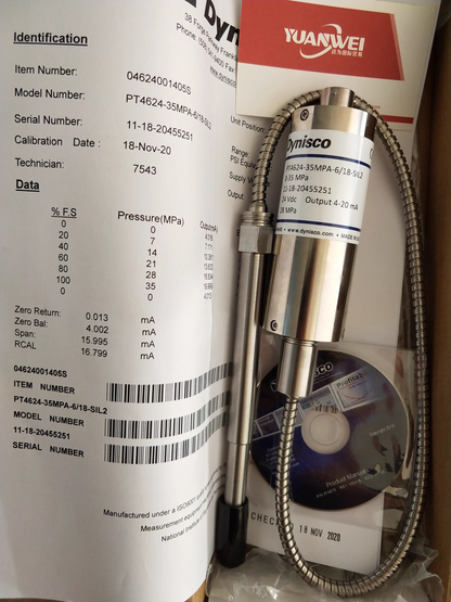 new 1pcs Dynisco High Temperature Melt Pressure Sensor PT4624-35MPA-6/18-SIL2 - DYNISCO