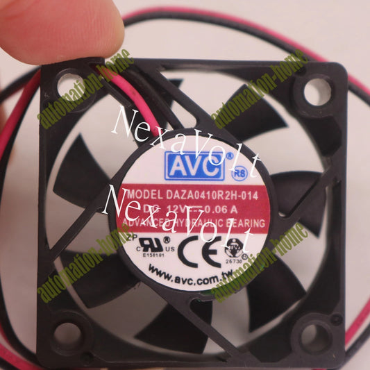 1PCS AVC DAZA0410R2H-014 DC12V 0.06A 4010 4cm 2 wire cooling fan#QW