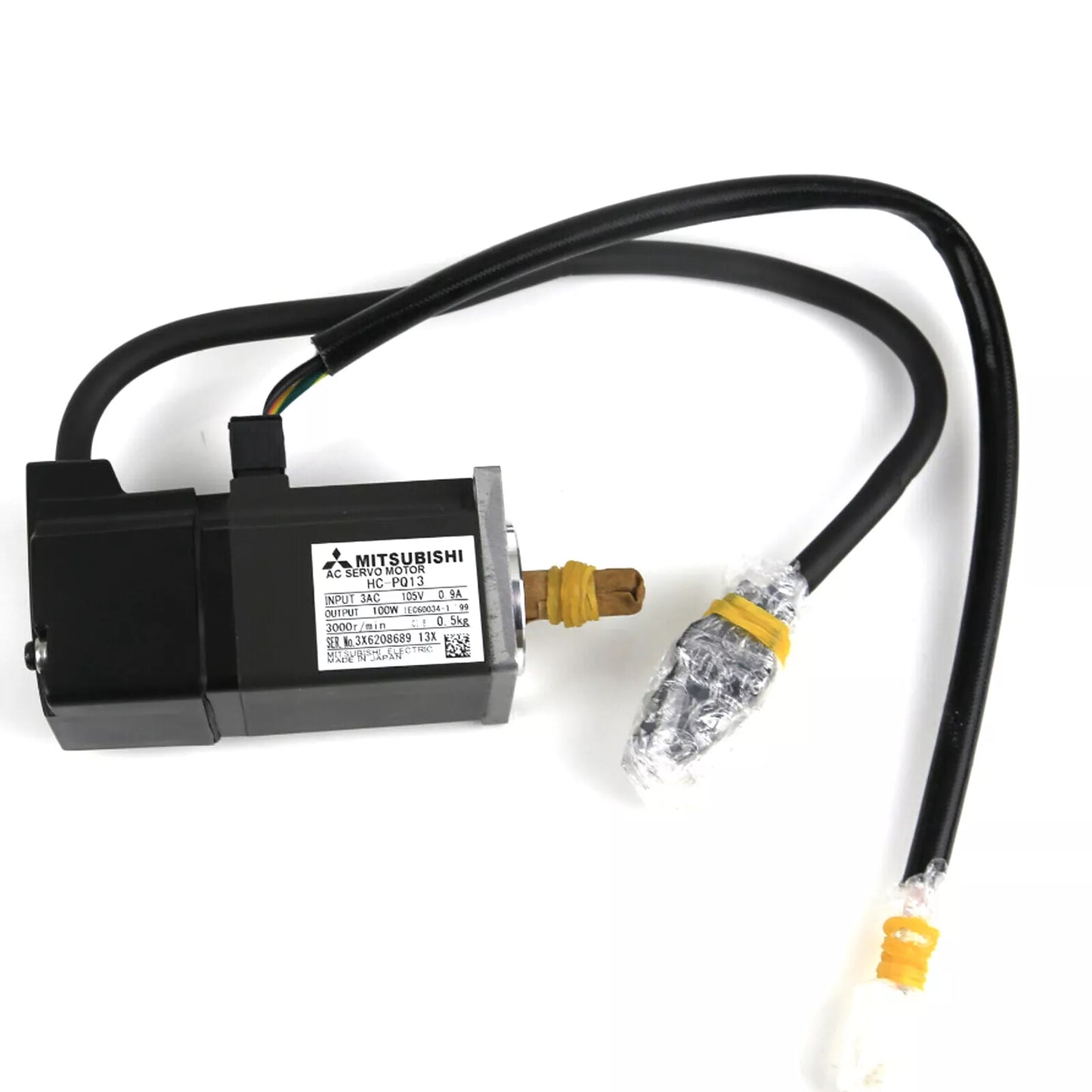 Mitsubishi, Servo Motor, 30 to 400 W, 4500 rpm,200 to 230 V ac，HC-PQ13 - MITSUBISHI