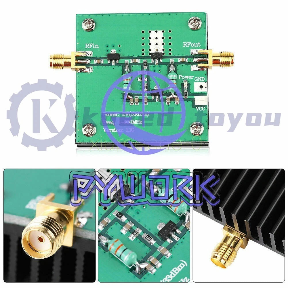 1-930MHz 2W RF Broadband Power Amplifier for Radio Transmission FM HF VHF
