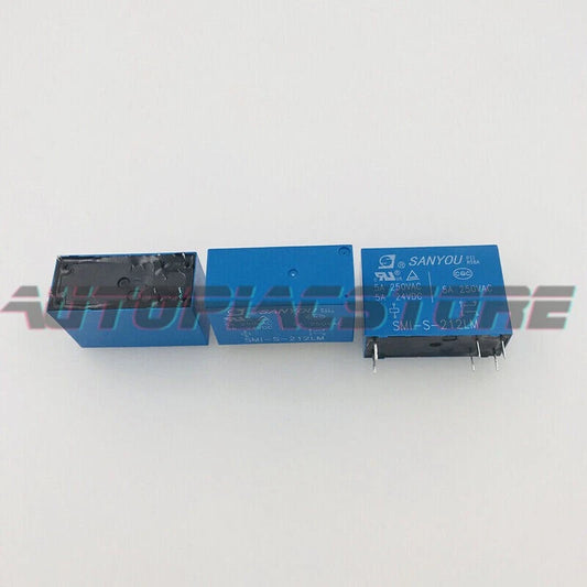 10Pcs SANYOU SMI-S-212LM 12VDC Power Relay 5A 250VAC 6Pin ~~US