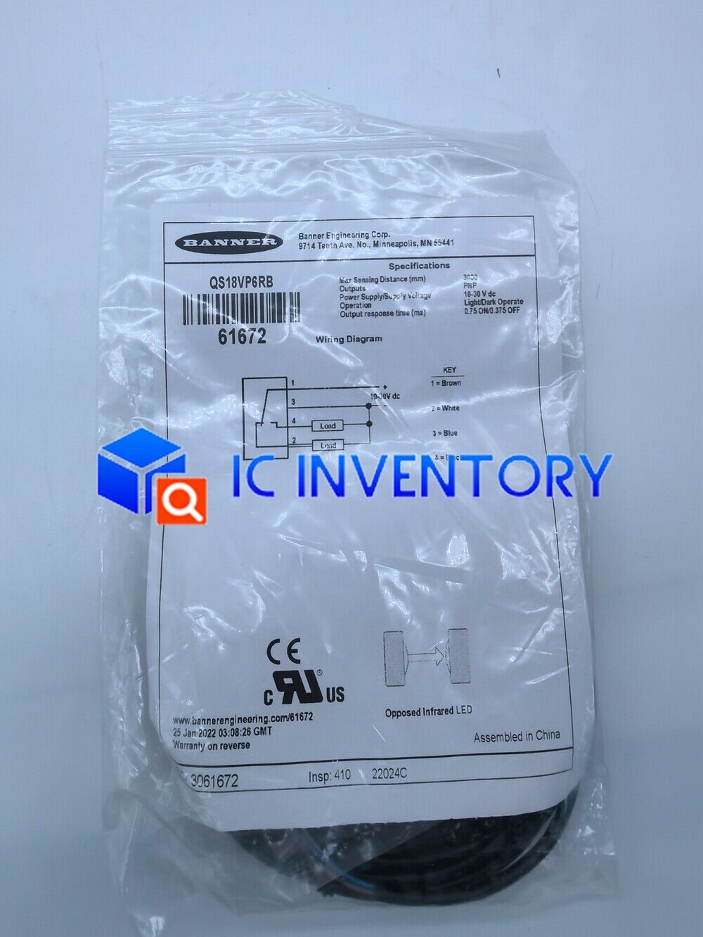 new 1PCS BANNER QS18VP6RB - HONEYWELL