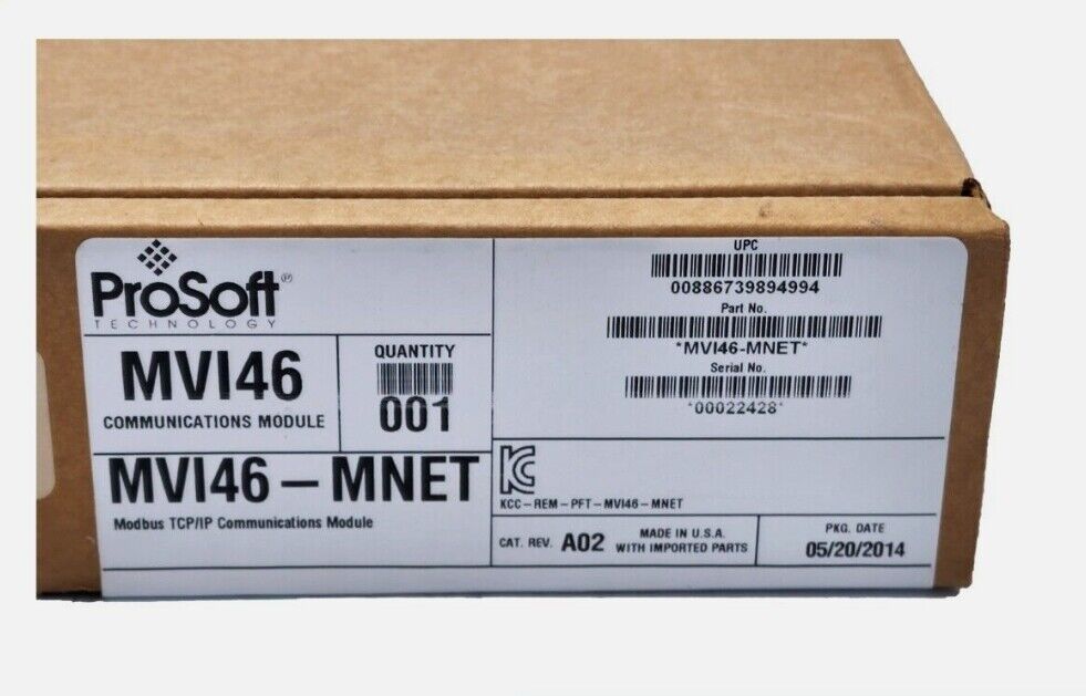 ProSoft Technology MVI46MNET PLC Processor Module - PROSOFT TECHNOLOGY