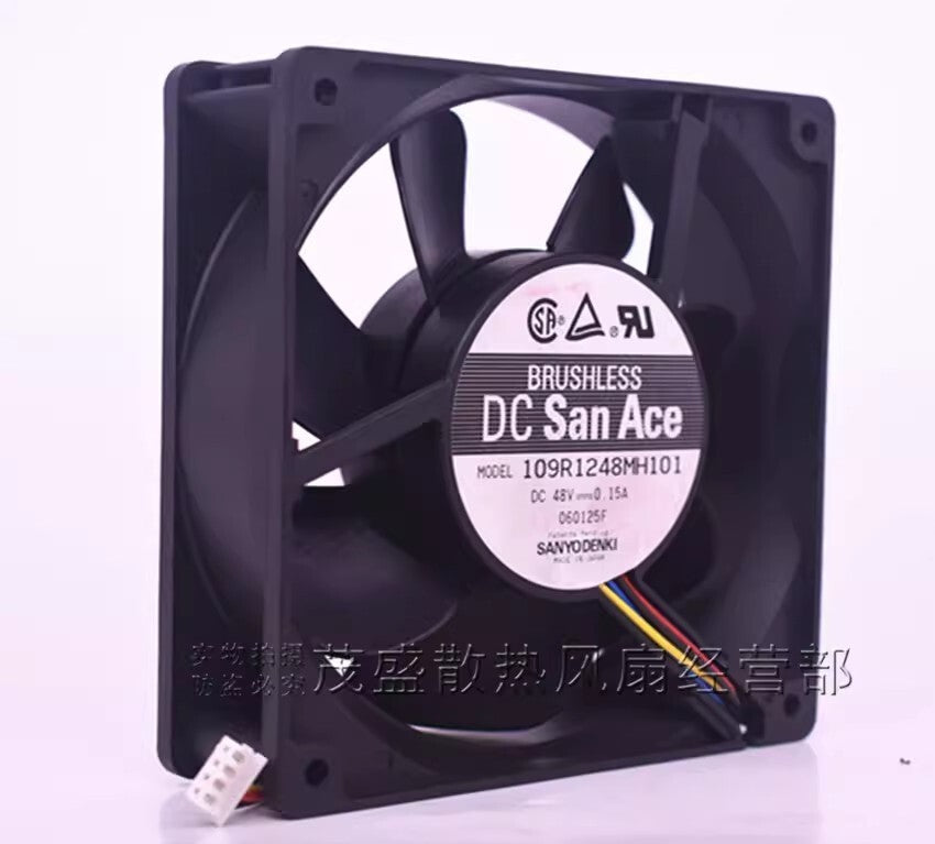 Sanyo 109R1248MH101 12038 DC48V 0.15A 12CM 4-Pin Inverter Mute Cooling Fan