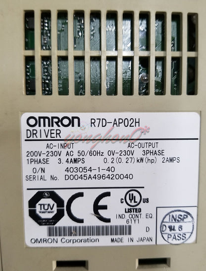 Used OMRON Servo Drive R7D-AP02H - OMRON