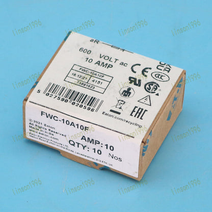 10-Piece 10Amp Fuses, Bussmann FWC-10A10F, 600VAC, 38mm, Fast Acting Fuses - BUSSMANN