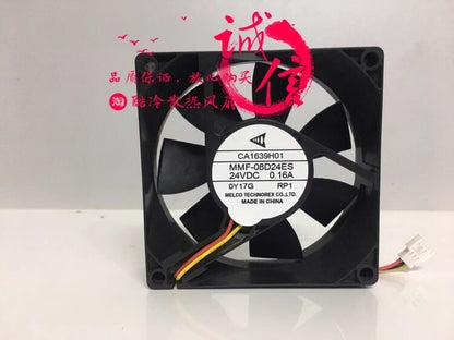 Mitsubishi MMF-08D24ES-RP1 DC24V 0.16A 80*25MM 3-Pin Inverter Axial Cooling Fan