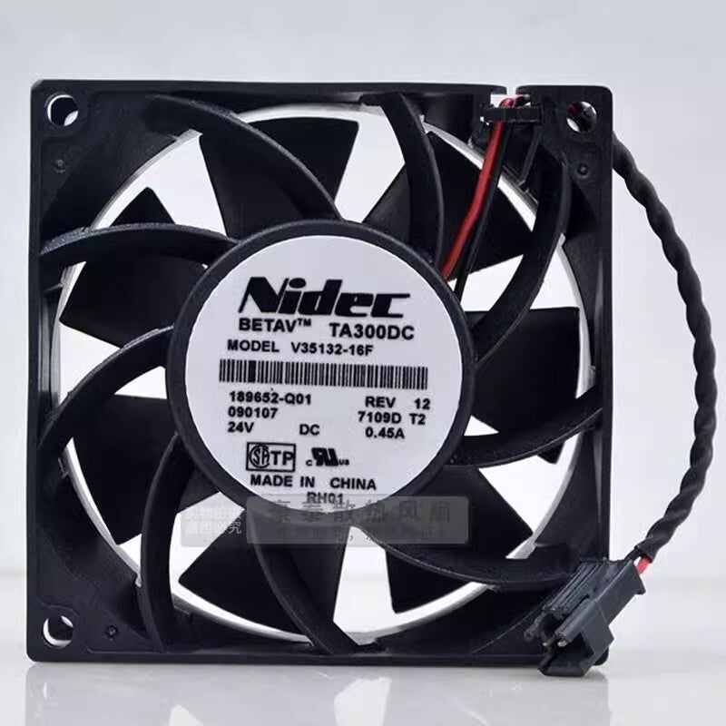 Nidec V35132-16F 8038 DC24V 0.45A 8CM 2-Pin Inverter Cooling Fan