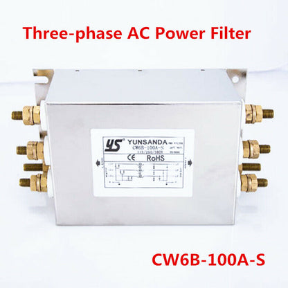 new Three-phase AC Power Filter 380V Inverter EMI High Performance CW6B-100A-S 100A - CW POWER